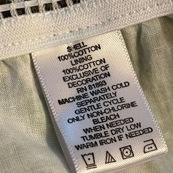 EUC Floral Boho Skirt Grn White 18 - Picture 8 of 9